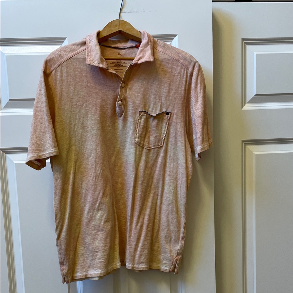 Tommy Bahama Light Orange Polo Shirt